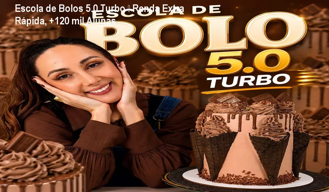 Escola de Bolos 5.0 Turbo — Renda Extra Rápida, +120 mil Alunas 1 https://ondeaprender.com.br/escola-de-bolos-5-0-turbo-vale-a-pena-renda-extra-120-mil-alunas-como-comprar/ Tela do curso Escola de Bolos 5.0 Turbo mostrando módulos de confeitaria e estratégias de venda para gerar renda extra em casa