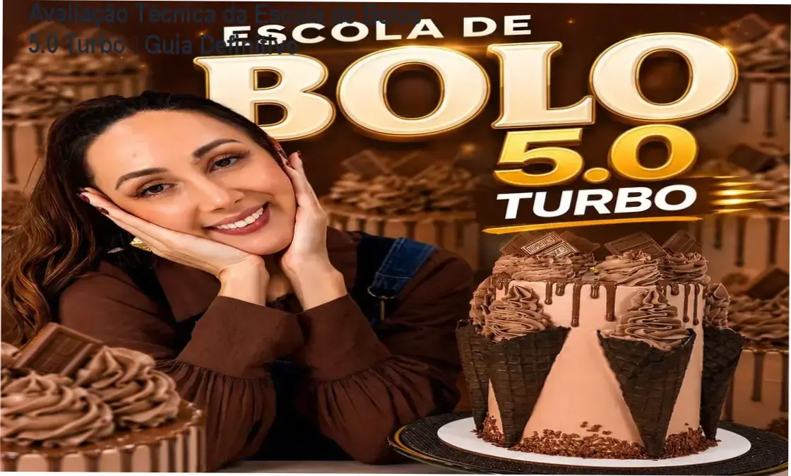 Imagem da plataforma Escola de Bolos 5.0 Turbo mostrando módulos de confeitaria e vendas