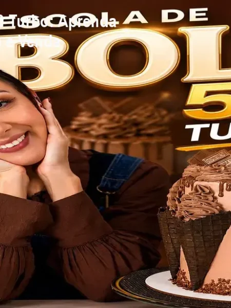Escola de Bolos 5.0 Turbo: Aprenda Confeitaria do Zero e Venda