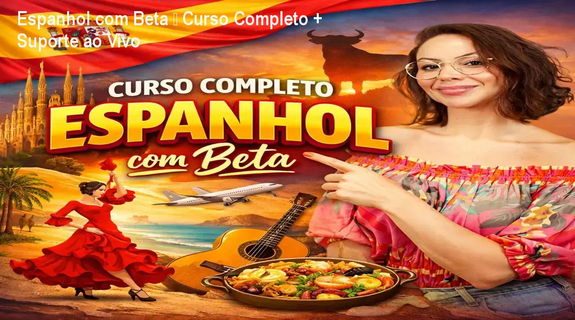 Espanhol com Beta – Curso Completo + Suporte ao Vivo 1 https://ondeaprender.com.br/aprender/espanhol-com-beta-curso-completo-duvida-cauda-longa/ Espanhol com Beta – Curso Completo + Suporte ao Vivo