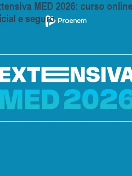 Extensiva MED 2026: curso online oficial e seguro