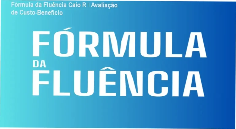Fórmula da Fluência de Caio R – método prático que gera fluência em inglês