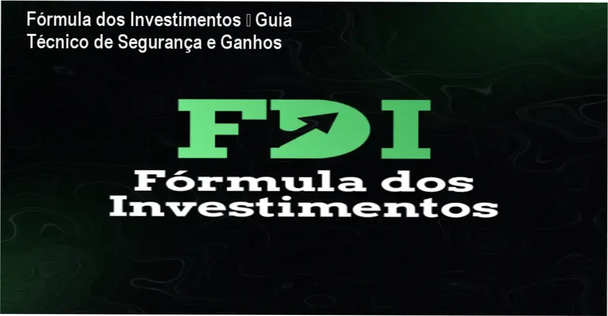 Fórmula dos Investimentos – Guia Técnico de Segurança e Ganhos 1 https://ondeaprender.com.br/formula-dos-investimentos-guia-tecnico-seguranca/ Capa do curso Fórmula dos Investimentos mostrando método seguro de investimento