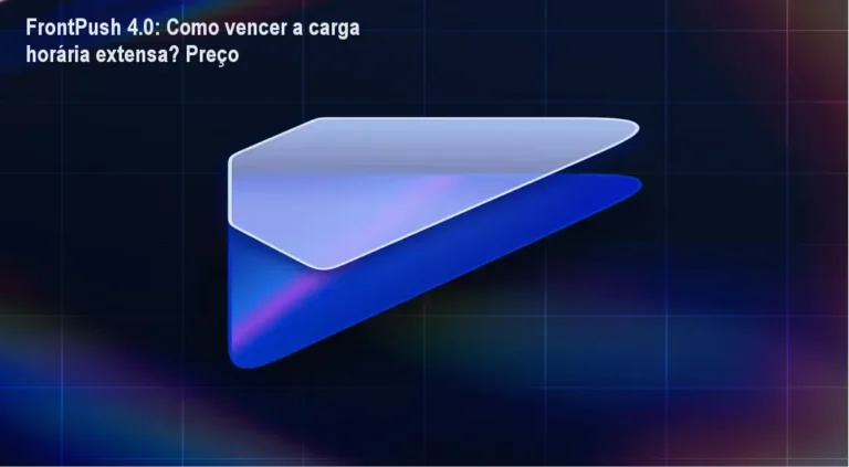 FrontPush 4.0: Como vencer a carga horária extensa? Preço 7 https://ondeaprender.com.br/justica-e-impunidade/ Captura de tela da plataforma FrontPush 4.0 mostrando módulos de UI Design, React e Motion Design