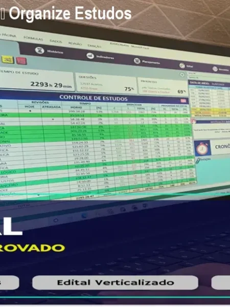 Planilha do Aprovado – Organize Estudos com VBA