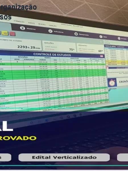 Planilha do Aprovado: organização automática para concursos