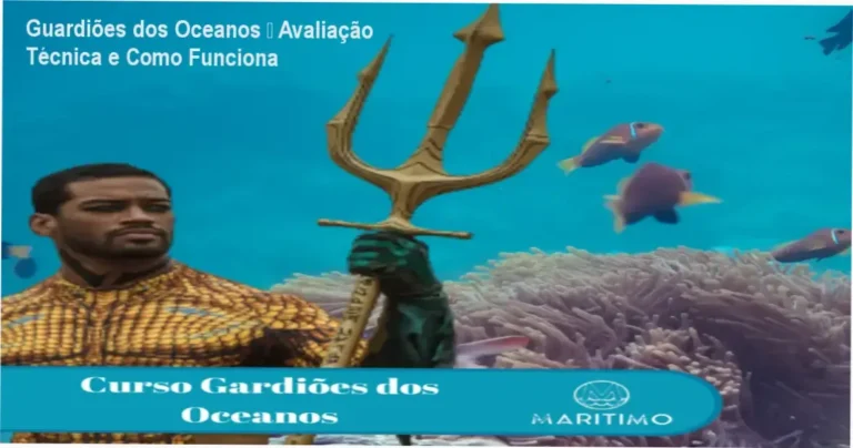 Imagem ilustrativa do curso Guardiões dos Oceanos mostrando mergulhadores monitorando a vida marinha
