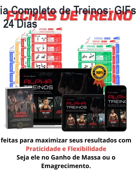 Guia Completo de Treinos: GIFs e Vídeos em 24 Dias