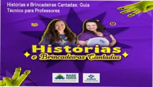 Professor usando recursos musicais do curso Histórias e Brincadeiras Cantadas com crianças