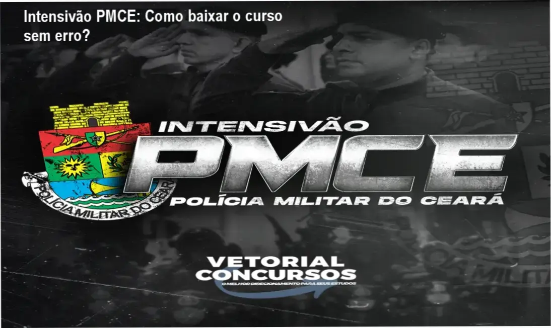 Tela mostrando o acesso ao Intensivão PMCE na plataforma Hotmart