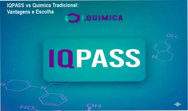 Comparativo entre IQPASS Passaporte iQuímica 2026 e cursos tradicionais de Química