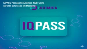 IQPASS Passaporte iQuímica 2026 mostrando o Diário de Estudos e o selo de garantia de aprovação
