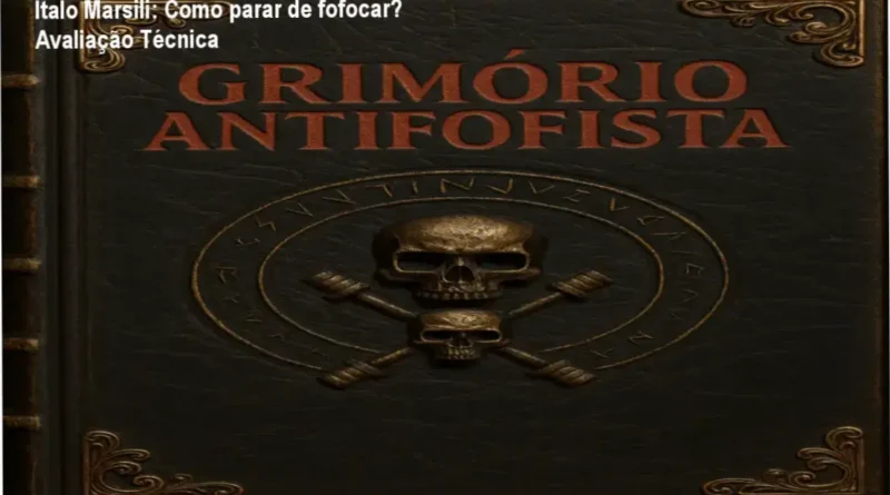 Capa do Grimório Antifofista de Ítalo Marsili mostrando técnicas de silêncio para evitar fofocas