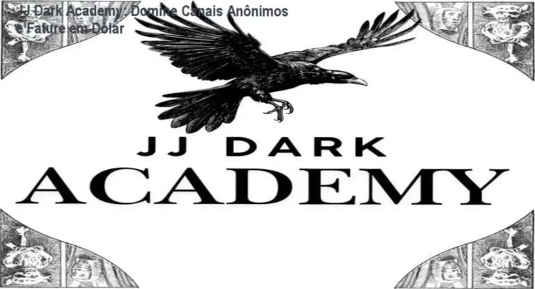 JJ Dark Academy: Domine Canais Anônimos e Fature em Dólar 3 https://ondeaprender.com.br/david-leite-batista-como-evitar-negacao-do-visto/ Tela do curso JJ Dark Academy mostrando estratégia de canais anônimos e estética cinematográfica