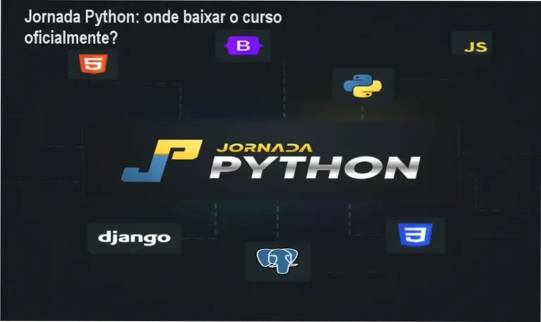Captura de tela mostrando a página oficial de download da Jornada Python