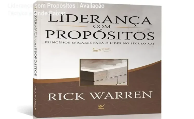 Capa do livro Liderança com Propósitos de Rick Warren, destaque para princípios de liderança