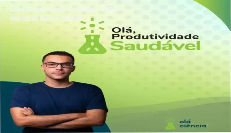 Lucas Zanandrez apresentando o curso Olá Produtividade Saudável para melhorar foco e saúde