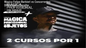 Comparativo visual entre o curso Mágica Felipe Barbieri e outras opções de mágica