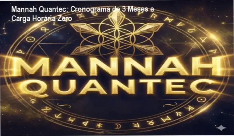 Mannah Quantec cronograma de 3 meses e carga horária mínima