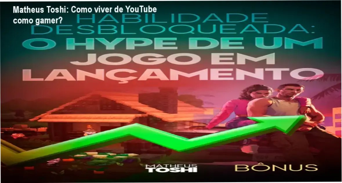 Matheus Toshi apresentando o curso Viver de YouTube Como Gamer