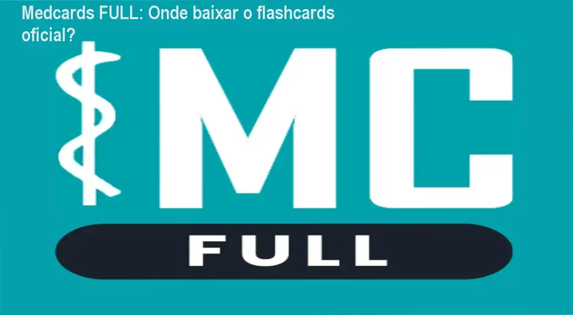 Tela do aplicativo Medcards FULL mostrando flashcards de medicina