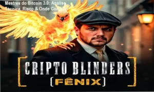 Capa do curso Mestres do Bitcoin 3.0 destacando análise técnica e oportunidade de compra oficial