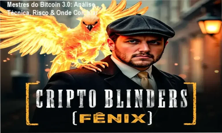 Capa do curso Mestres do Bitcoin 3.0 destacando análise técnica e oportunidade de compra oficial