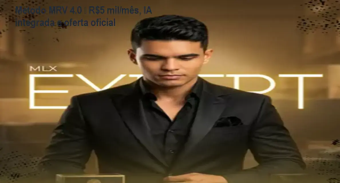 Imagem do curso Método MRV 4.0 mostrando estratégia de IA e estoque próprio para alcançar R$5 mil por mês