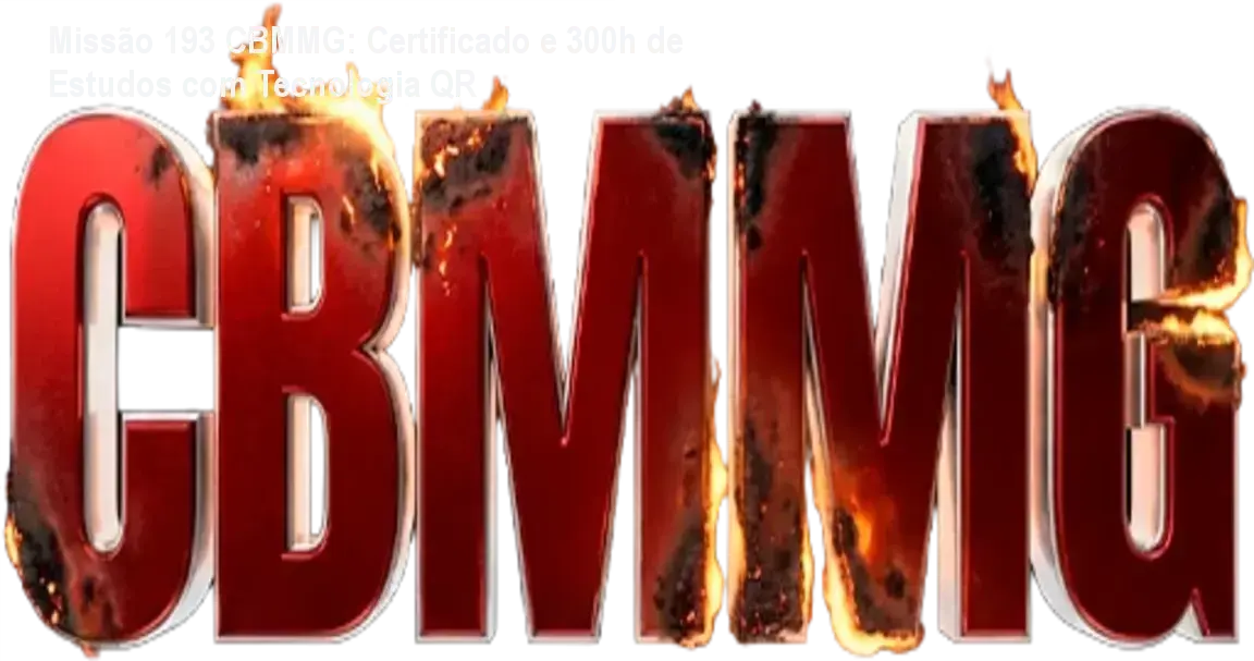 Missão 193 CBMMG certificado de conclusão com tecnologia QR
