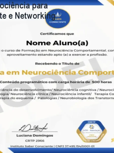 Formação em Neurociência para Terapeutas – Suporte e Networking