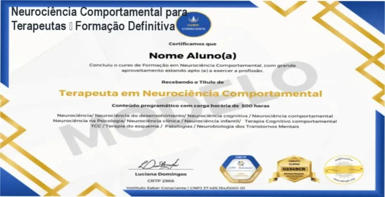 Imagem ilustrativa da formação em neurociência comportamental para terapeutas