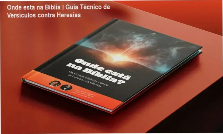 Capa do eBook Onde está na Bíblia mostrando versículos bíblicos para debates apologéticos