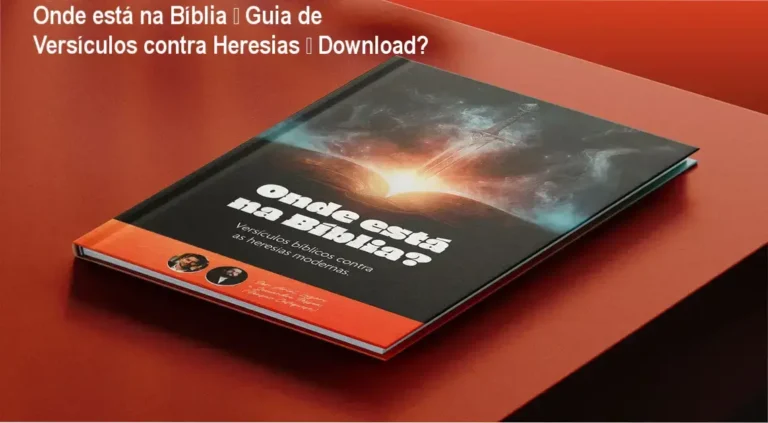 Capa do eBook Onde está na Bíblia mostrando versículos bíblicos para apologética católica