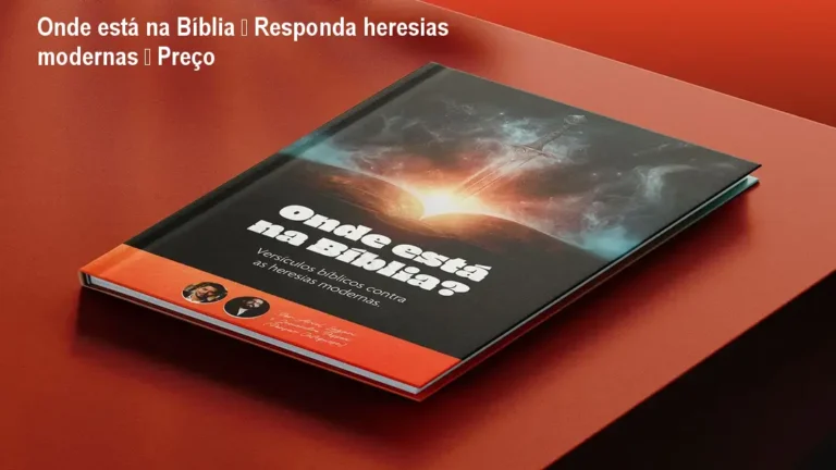 Capa do eBook Onde está na Bíblia mostrando versículos para combater heresias modernas