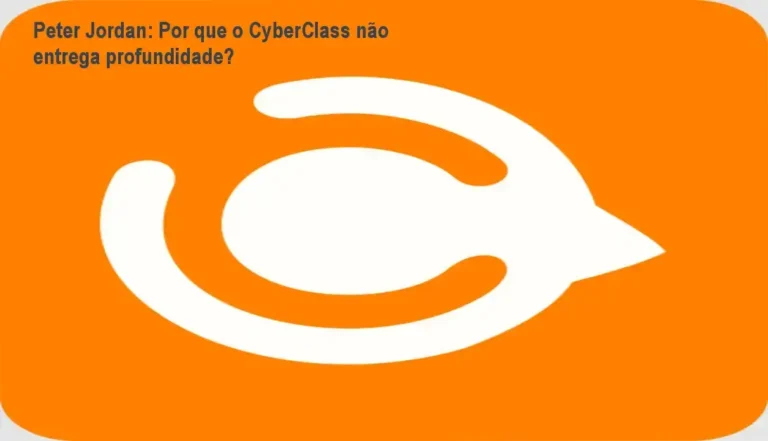 Peter Jordan apresenta o CyberClass, destaque para acesso ilimitado a cursos e questões de profundidade