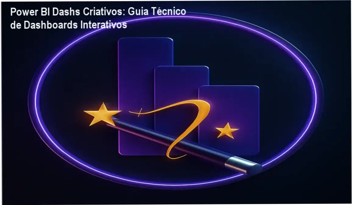 Dashboard interativo criado no Power BI mostrando visualizações coloridas e design criativo