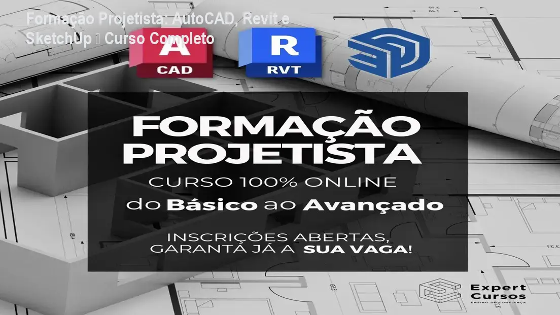 Formação Projetista: AutoCAD, Revit e SketchUp – Curso Completo 1 https://ondeaprender.com.br/aprender/formacao-projetista-autocad-revit-sketchup-promo/ Formação Projetista: AutoCAD, Revit e SketchUp – Curso Completo