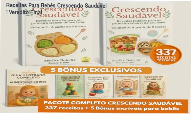 Receitas Para Bebês Crescendo Saudável – conclusão da especialista Marlice Botelho Costa Bonini