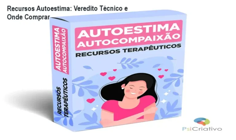 Capa do ebook Recursos Terapêuticos Autoestima e Autocompaixão, destaque de promoção e local de compra
