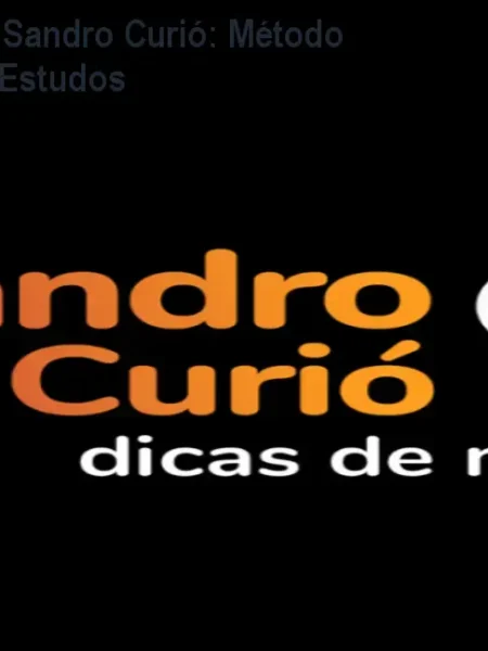 Rumo ao Topo com Sandro Curió: Método Visual e Planner de Estudos