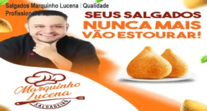 Curso online Salgados Marquinho Lucena mostrando como produzir salgados com massa que não estoura na fritura