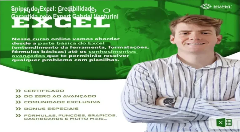 Sniper do Excel de Gabriel Venturini – custo‑benefício e investimento seguro