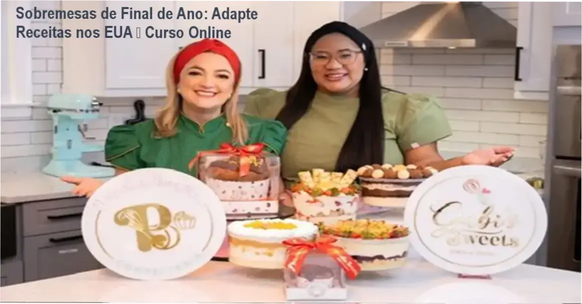 Sobremesas de Final de Ano: Adapte Receitas nos EUA – Curso Online 1 https://ondeaprender.com.br/sobremesas-de-final-de-ano-adapte-receitas-eua-curso-online/ Imagem mostrando doces típicos de festa adaptados com ingredientes americanos