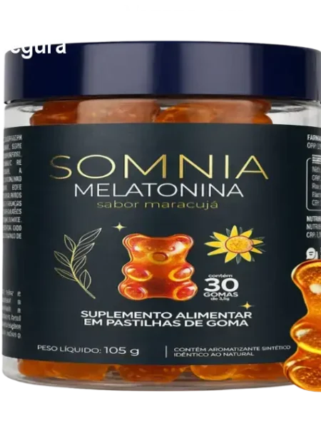 Somnia – Goma de Melatonina Vegana sem Açúcar | Compra Segura