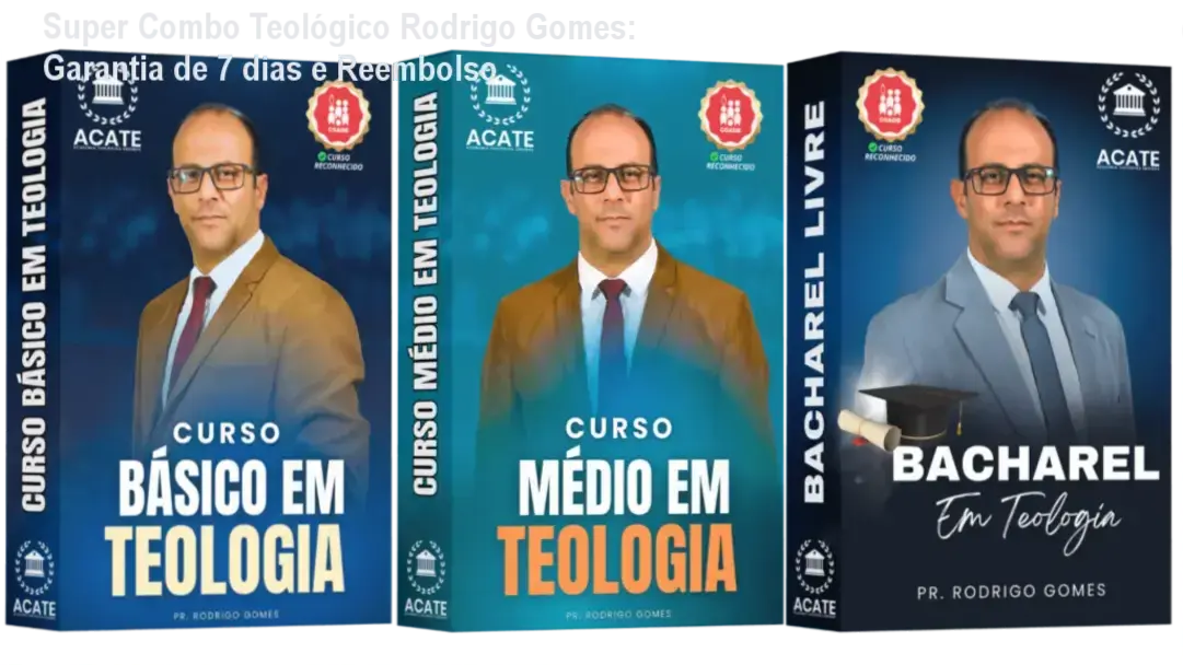 Super Combo Teológico Pastor Rodrigo Gomes – compra segura e acesso oficial