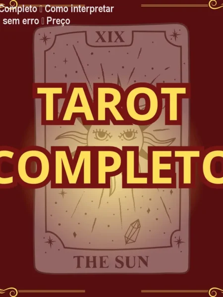 Tarot Completo – Como interpretar cartas sem erro – Preço