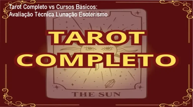 Tarot Completo - 78 Arcanos Revelados de Lunação Esoterismo comparado a concorrentes