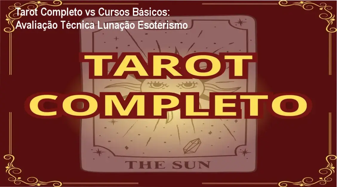 Tarot Completo - 78 Arcanos Revelados de Lunação Esoterismo comparado a concorrentes