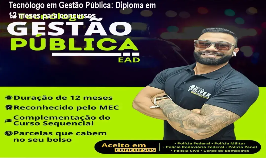 Tecnólogo em Gestão Pública: Diploma em 12 meses para concursos 1 https://ondeaprender.com.br/tecnologo-gestao-publica-diploma-12-meses-concursos/ Certificado do Tecnólogo em Gestão Pública concluído em 12 meses, foco em concursos públicos