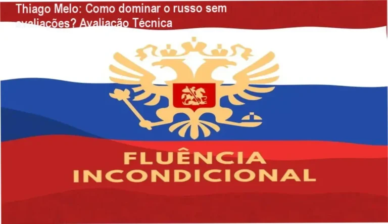 Thiago Melo apresentando seu curso completo de russo para autodidatas